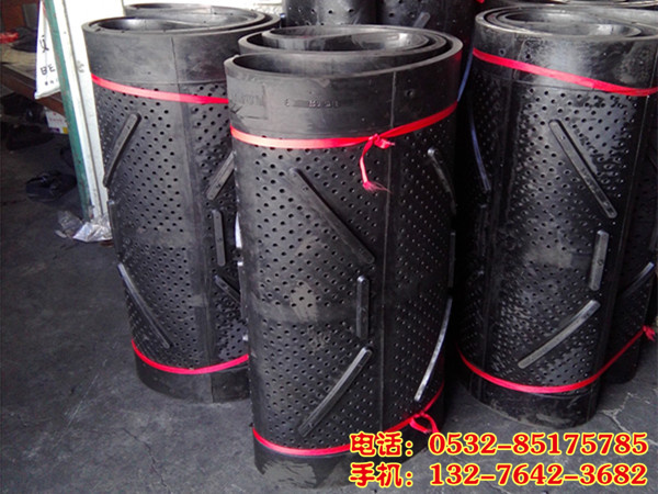 Q3210拋丸機橡膠履帶